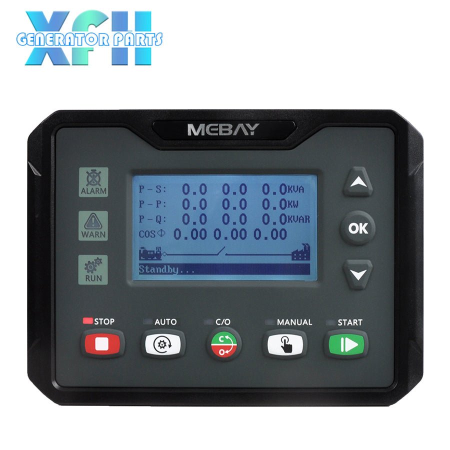 Mebay DC40S DC40SR Auto ATS Control Generator Controller Genset Control Module Panel 2.8 Inches LCD Screen - XFH generator parts