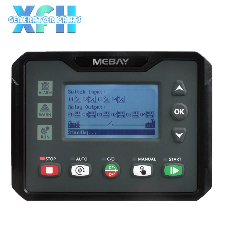 Mebay DC40S DC40SR Auto ATS Control Generator Controller Genset Control Module Panel 2.8 Inches LCD Screen - XFH generator parts
