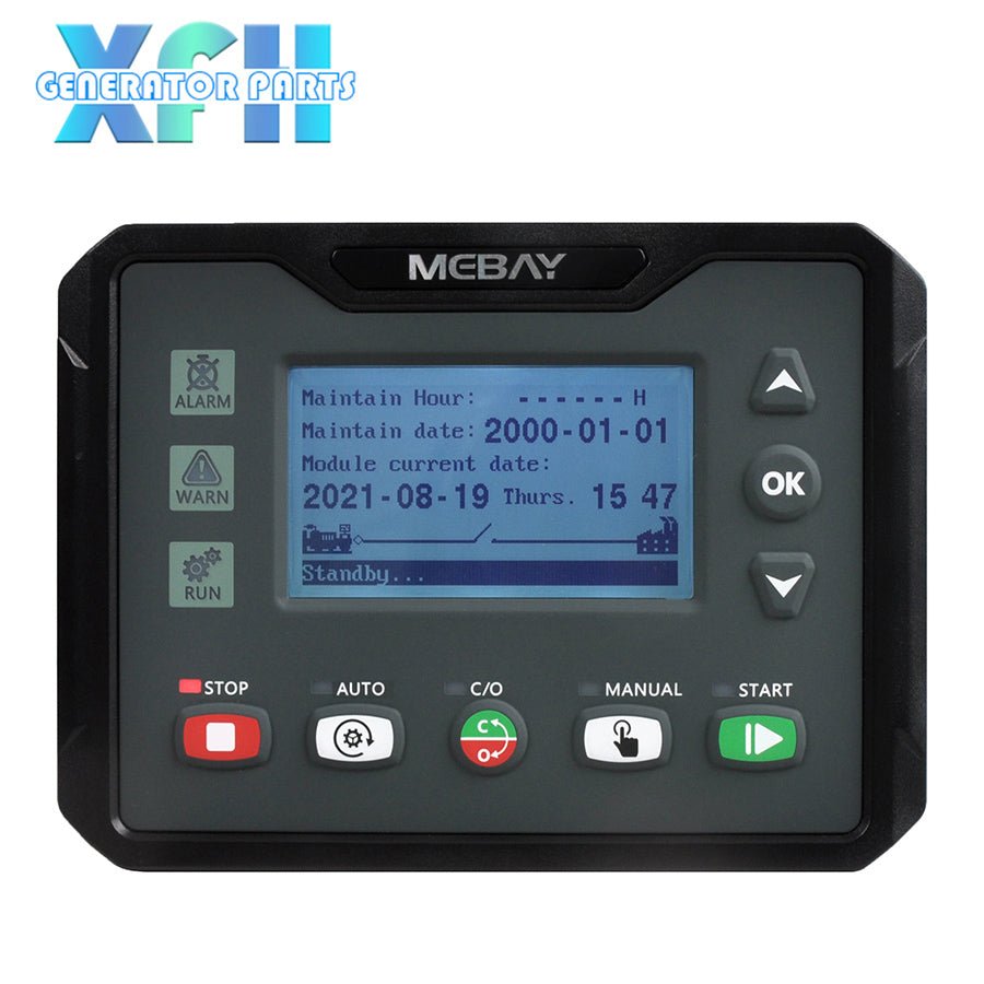 Mebay DC40S DC40SR Auto ATS Control Generator Controller Genset Control Module Panel 2.8 Inches LCD Screen - XFH generator parts