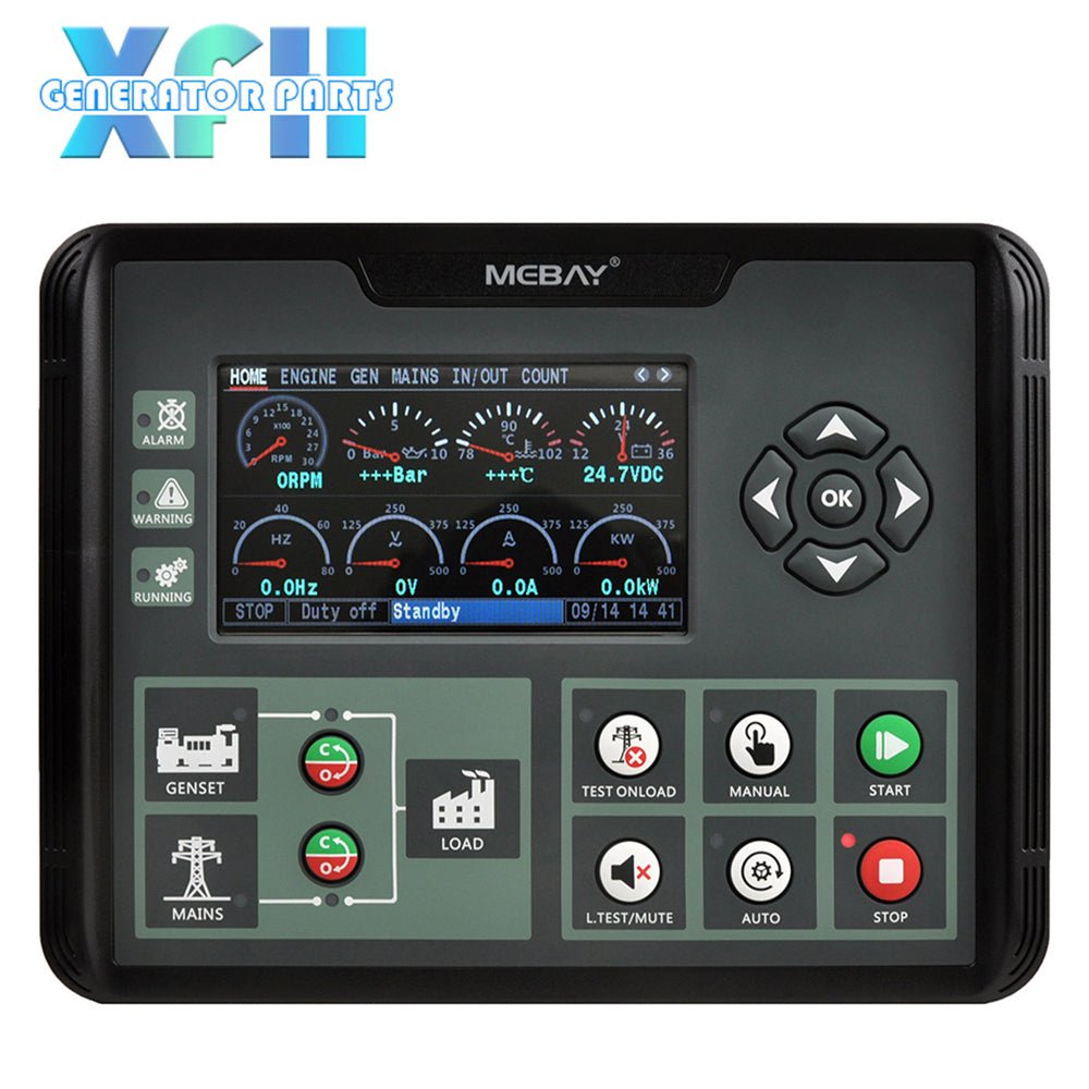 Mebay DC62D DC62DR 4.3 inches Colorful LCD Generator Control Module with RS485 Port AMF ATS Funtion - XFH generator parts