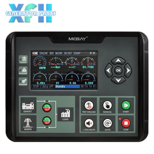 Mebay DC62D DC62DR 4.3 inches Colorful LCD Generator Control Module with RS485 Port AMF ATS Funtion - XFH generator parts
