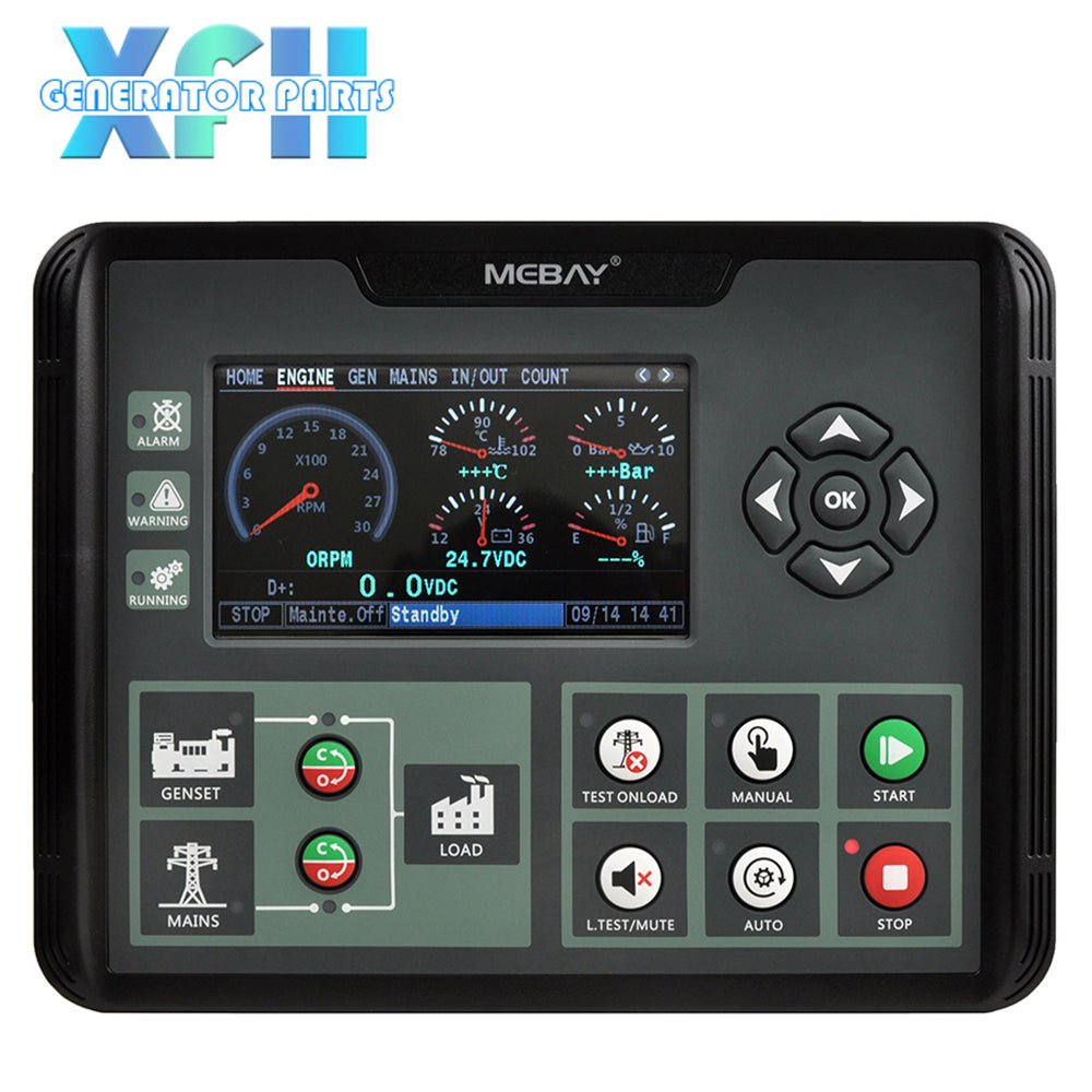 Mebay DC62D DC62DR 4.3 inches Colorful LCD Generator Control Module with RS485 Port AMF ATS Funtion - XFH generator parts