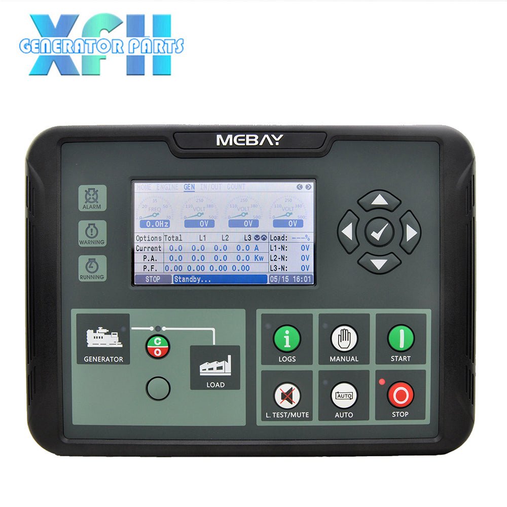 Mebay Generator Controller DC80D DC80DR Generator AMF Control Unit with LCD Display - XFH generator parts