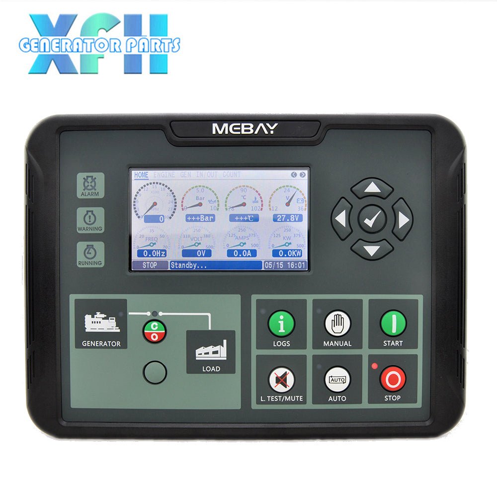 Mebay Generator Controller DC80D DC80DR Generator AMF Control Unit with LCD Display - XFH generator parts