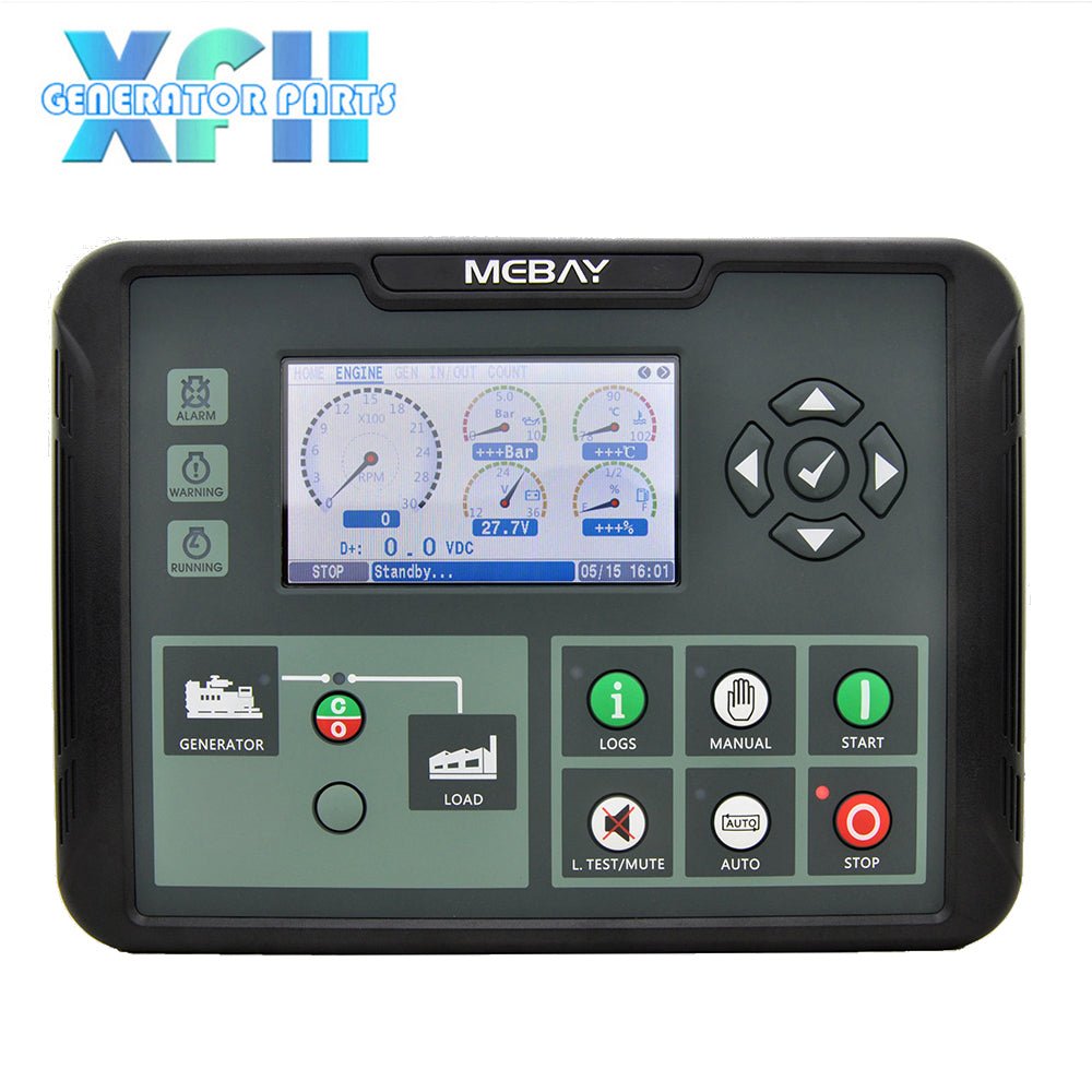 Mebay Generator Controller DC80D DC80DR Generator AMF Control Unit with LCD Display - XFH generator parts