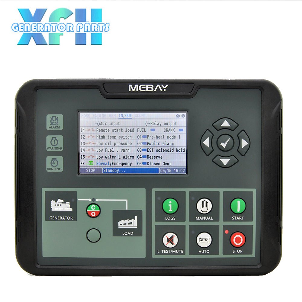 Mebay Generator Controller DC80D DC80DR Generator AMF Control Unit with LCD Display - XFH generator parts