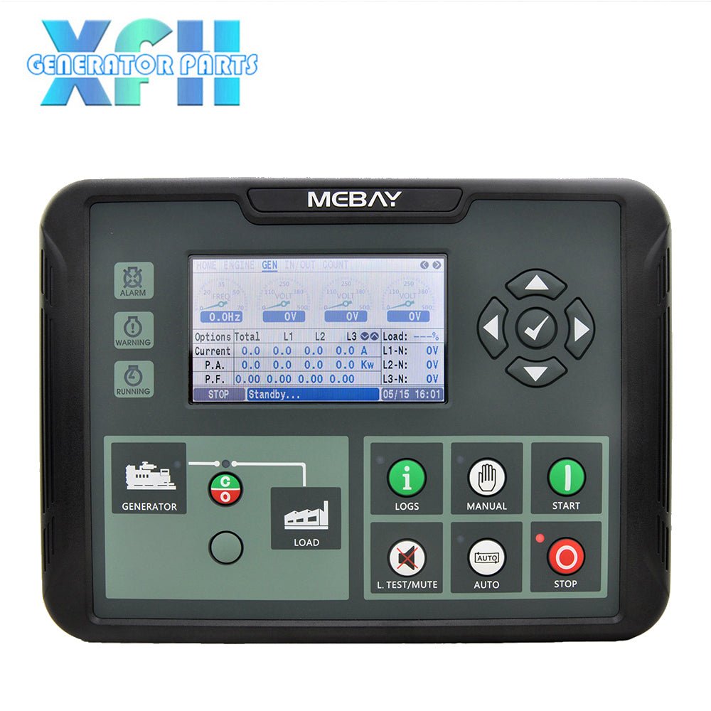 Mebay Generator Controller DC80D DC80DR Generator AMF Control Unit with LCD Display - XFH generator parts