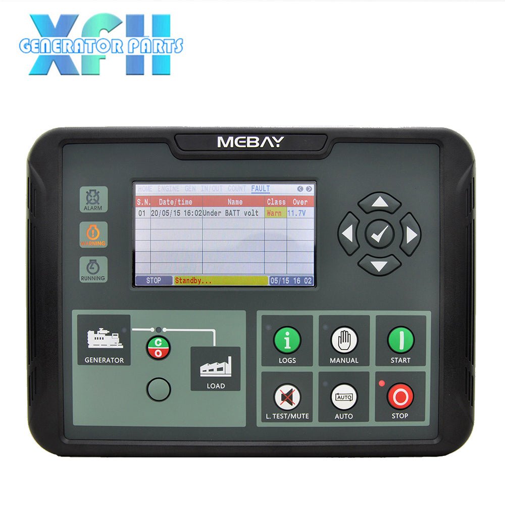 Mebay Generator Controller DC80D DC80DR Generator AMF Control Unit with LCD Display - XFH generator parts