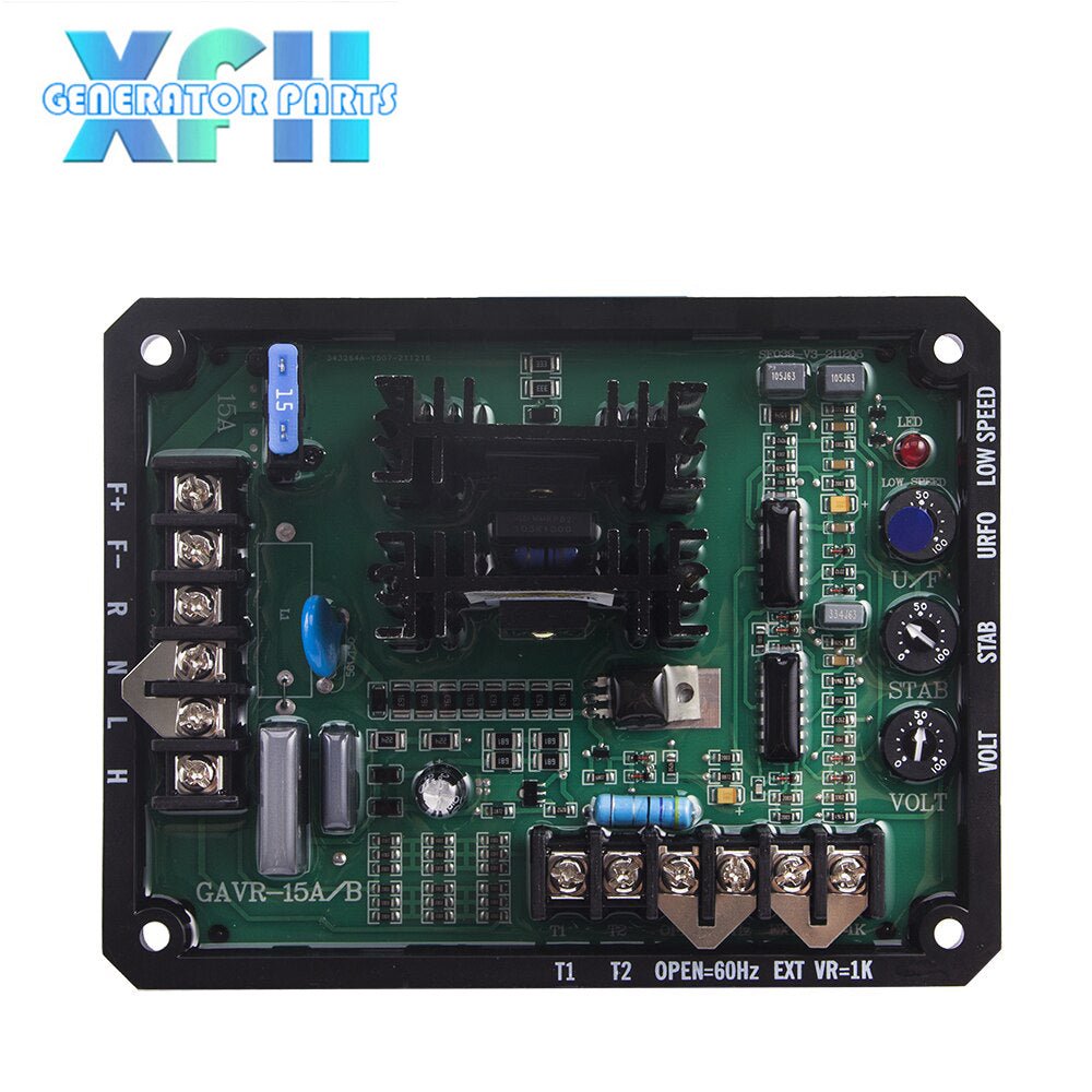 New GAVR15B AVR Brushless Diesel Generator Automatic Voltage Regulator Stabilizer 500kva Power Alternator Control Parts Gavr15A - XFH generator parts