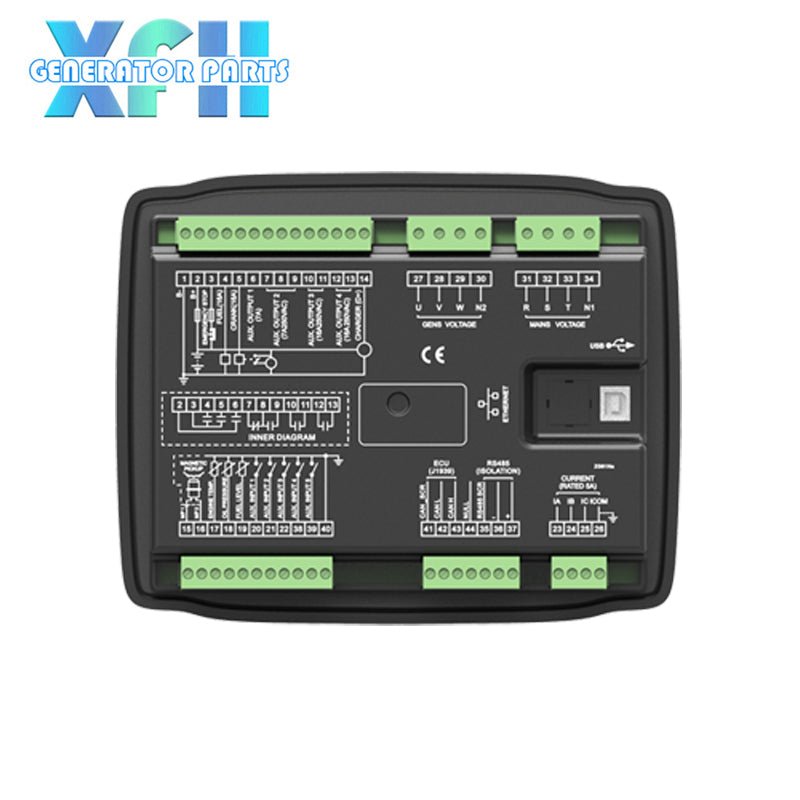 Simple Start Module Controller Original Smartgen HGM6120NC Genset Controller Automatic Start Module W ...