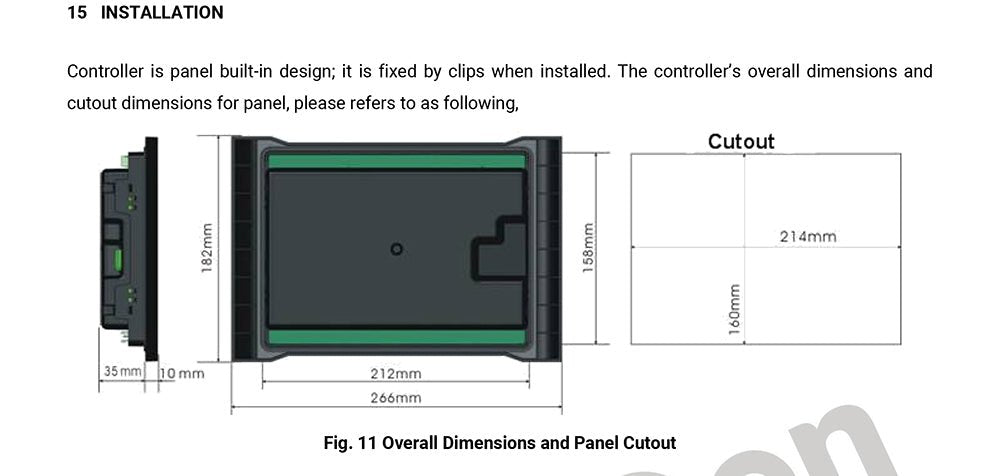 Original SmartGen HGM9510 Diesel Generator Set Controller Parallel Drive Control Module with 4.3 inches TFT - LCD - XFH generator parts