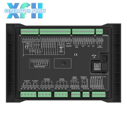 Original SmartGen HGM9520 Diesel Generator Set Controller Parallel Drive Control Module with 4.3 inches TFT - LCD - XFH generator parts