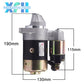 QD114A Diesel Engine Motor Starter 12V 0.8KW Copper Used On 170F 178F 186F Engine Starter Motor Generator Parts - XFH generator parts