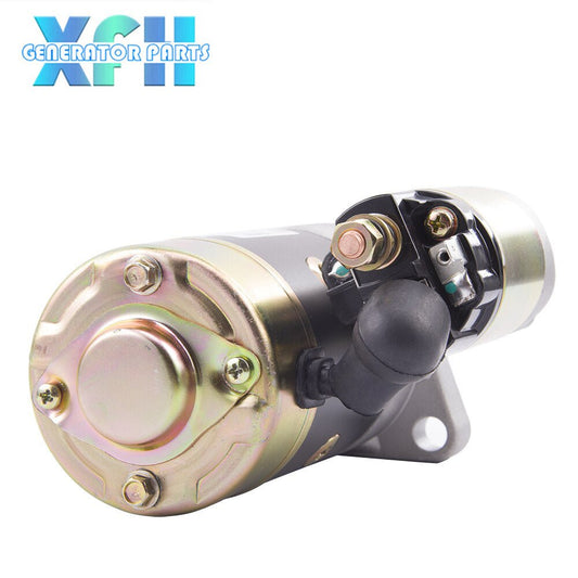 QD124A 12V 1.2KW Starter Motor and QD114A QD114 QD124FS Diesel Generator Parts Electric Starter Motor Copper Made For 186F 188F 192F Engine Motor Starter - XFH generator parts