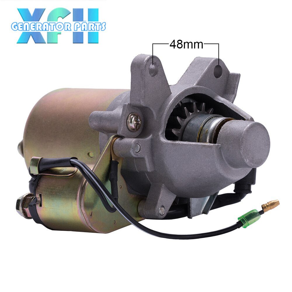 QDJ113 12V 0.25KW Gasoline Engine Electric Motor Starter apply 5.5hp 168F 170F Diesel Engine Starter Motor Scooter Kit Parts - XFH generator parts
