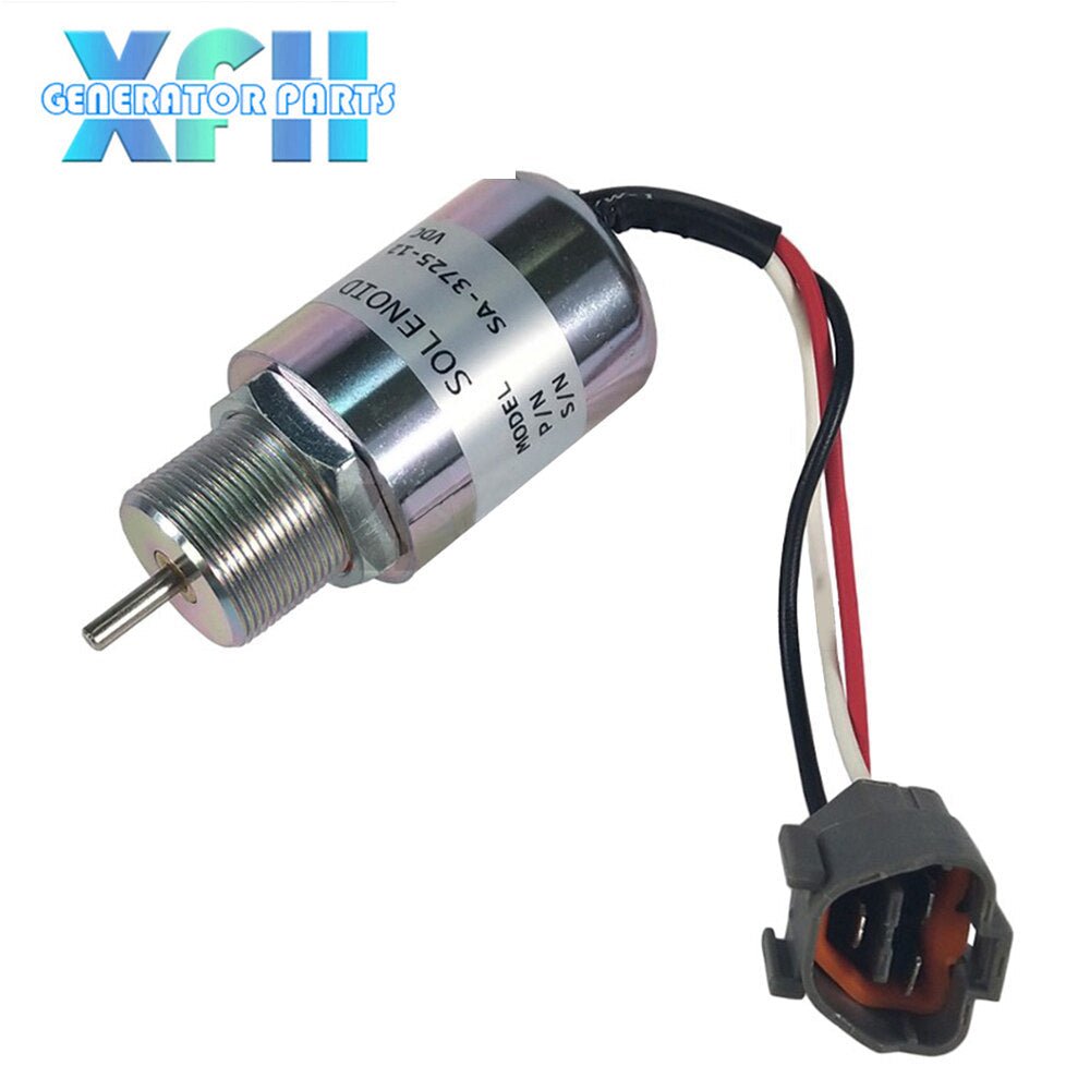 SA - 3725 - 12 Engine Fuel Shut Off stop Solenoid for Mitsubishi S3L2 Mahind Volvo EC15 Toro 223D SA - 3725 - 24 DC24v - XFH generator parts