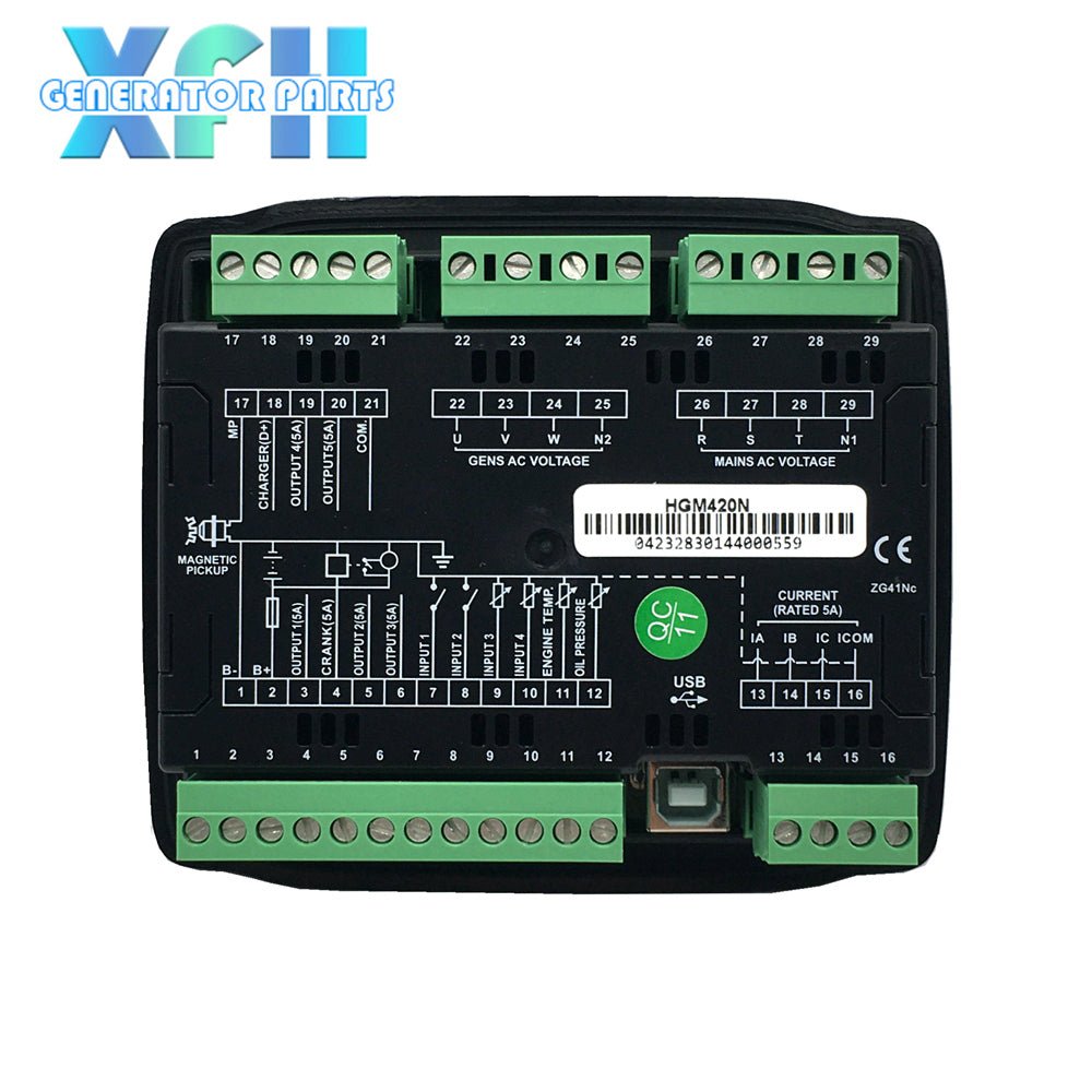 Smartgen HGM410N Diesel Generator ATS Controller LCD Display Genset Control Panel - XFH generator parts