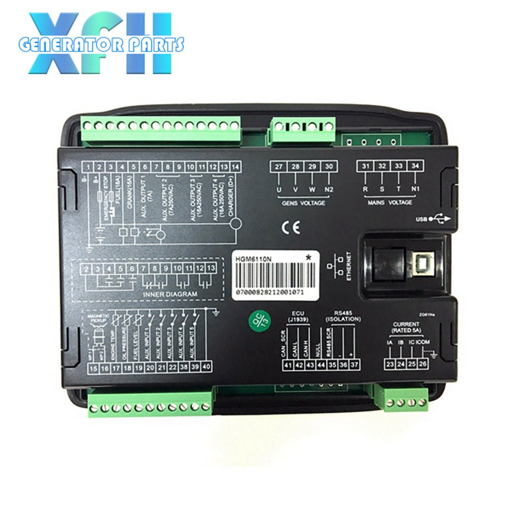 Smartgen HGM6120N Auto Start Generator Controller Control Module Pannel Diesel Genset Parts - XFH generator parts