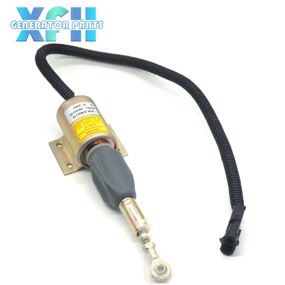 Stop Solenoid 3930235 SA4348 - 12 3930236 SA - 4348 - 24 Excavator Generator Engine Fuel Shutoff Solenoid Valve 12v/24v - XFH generator parts
