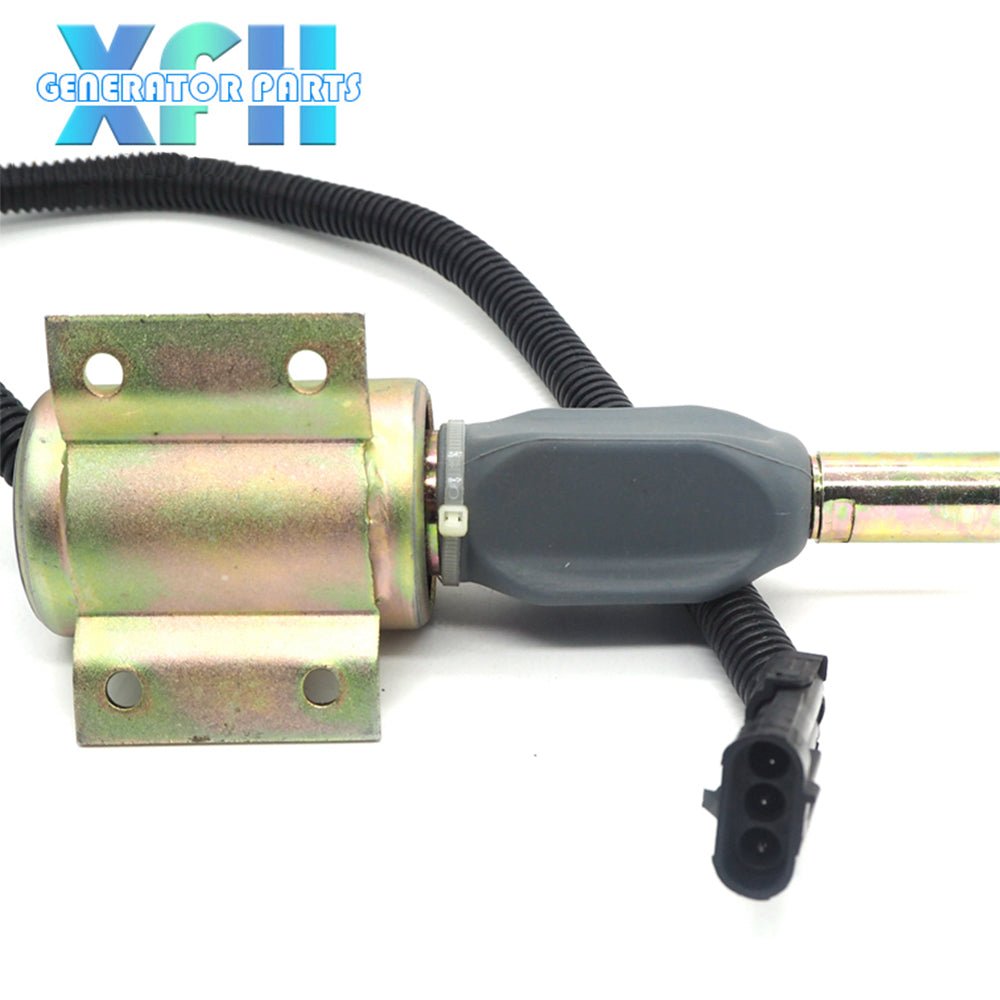 Stop Solenoid 3930235 SA4348 - 12 3930236 SA - 4348 - 24 Excavator Generator Engine Fuel Shutoff Solenoid Valve 12v/24v - XFH generator parts